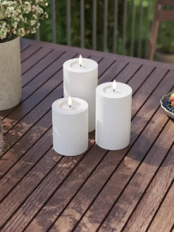 Online Vela LED artesanal para exterior Real Flame, 10 cm Velas Led|Velas Decorativas