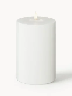 Velas Led|Velas Decorativas>Deluxe Homeart Vela LED artesanal Real Flame, 15 cm Blanco