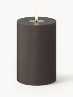 Velas Led|Velas Decorativas>Deluxe Homeart Vela LED artesanal Real Flame, 15 cm Taupe