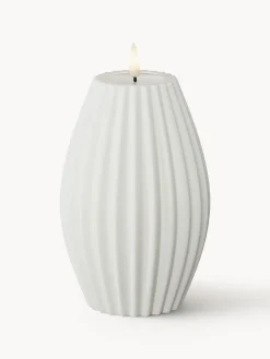 New Vela LED artesanal Round Stripe, 15 cm Velas Led|Velas Decorativas