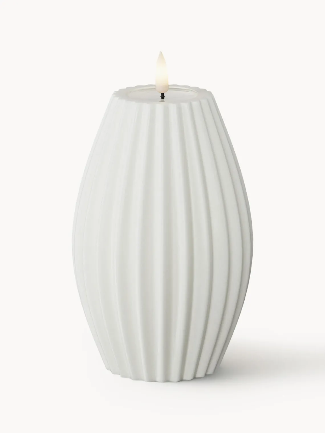 New Vela LED artesanal Round Stripe, 15 cm Velas Led|Velas Decorativas