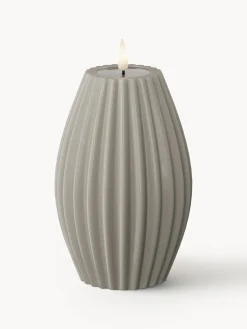 Hot Vela LED artesanal Round Stripe, 15 cm Velas Led|Velas Decorativas