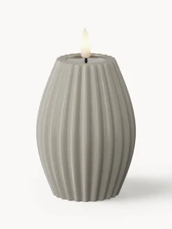 Sale Vela LED artesanal Round Stripe, 10 cm Velas Led|Velas Decorativas