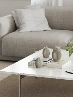 Sale Vela LED artesanal Round Stripe, 10 cm Velas Led|Velas Decorativas