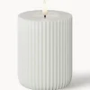 Velas Led|Velas Decorativas>Deluxe Homeart Vela LED artesanal Solid Stripe, 10 cm