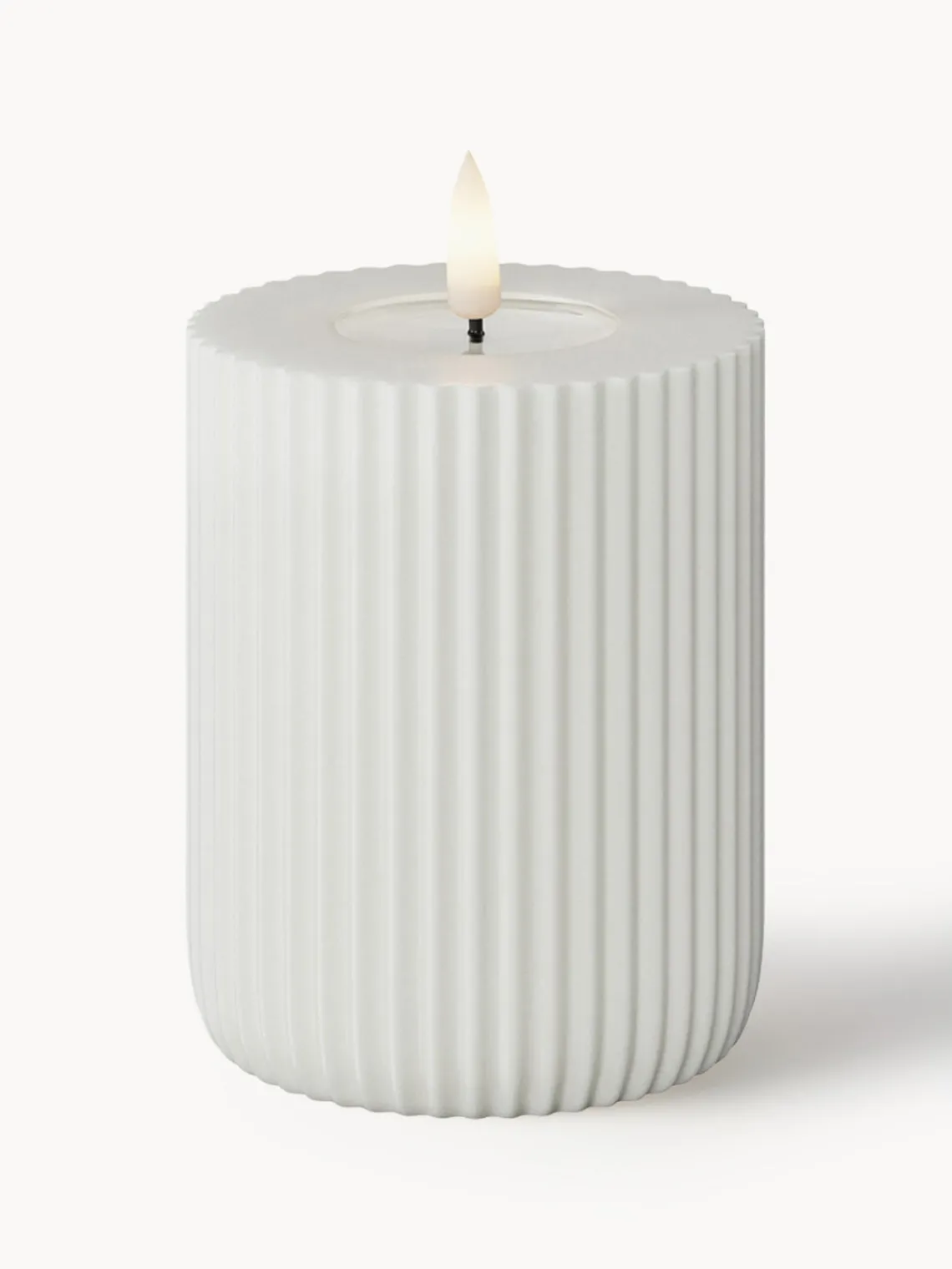 Velas Led|Velas Decorativas>Deluxe Homeart Vela LED artesanal Solid Stripe, 10 cm