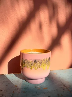 Velas Perfumadas|Velas Y Candelabros>HKLIVING Vela perfumada artesanal de dos mechas 70´s Rosas y vainilla