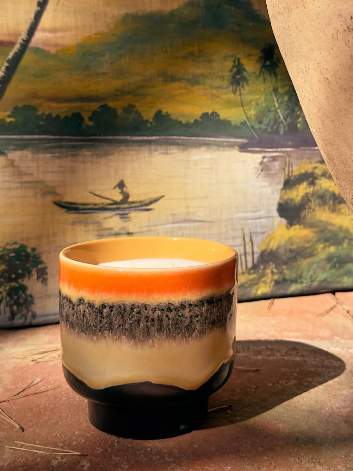 Velas Perfumadas|Jarrones>HKLIVING Vela perfumada artesanal de dos mechas 70´s Cítricos y menta