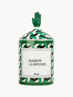 Velas Perfumadas|Jarrones>Maison La Bougie Vela perfumada artesanal Rivioli (gurjum, geranio y azafrán) Verde, negro, blanco