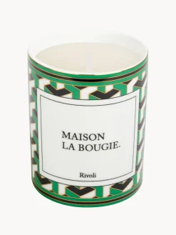 Velas Perfumadas|Jarrones></noscript>Maison La Bougie Vela perfumada artesanal Rivioli (gurjum, geranio y azafrán) Verde, negro, blanco
