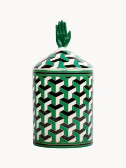 Velas Perfumadas|Jarrones></noscript>Maison La Bougie Vela perfumada artesanal Rivioli (gurjum, geranio y azafrán) Verde, negro, blanco