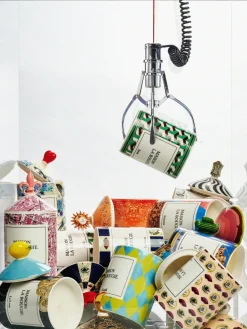 Velas Perfumadas|Jarrones></noscript>Maison La Bougie Vela perfumada artesanal Rivioli (gurjum, geranio y azafrán) Verde, negro, blanco