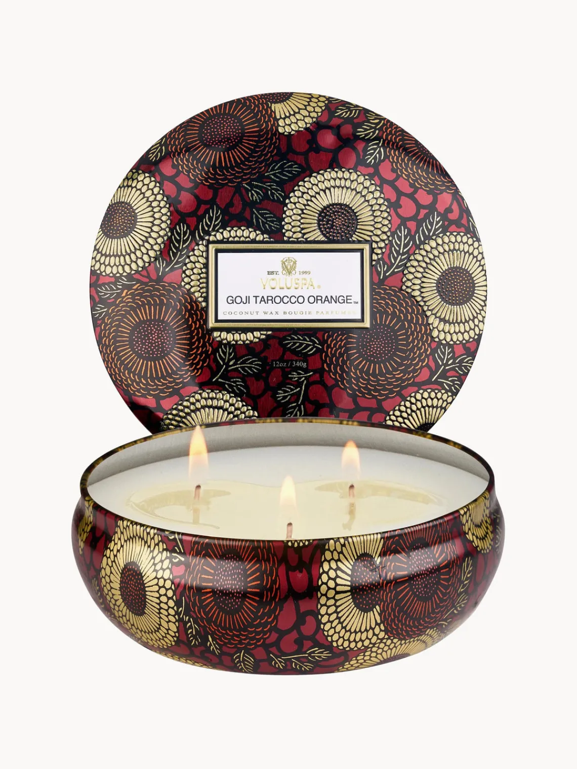 Outlet Vela perfumada artesanal de tres mechas Japonica Collection Velas Perfumadas|Jarrones