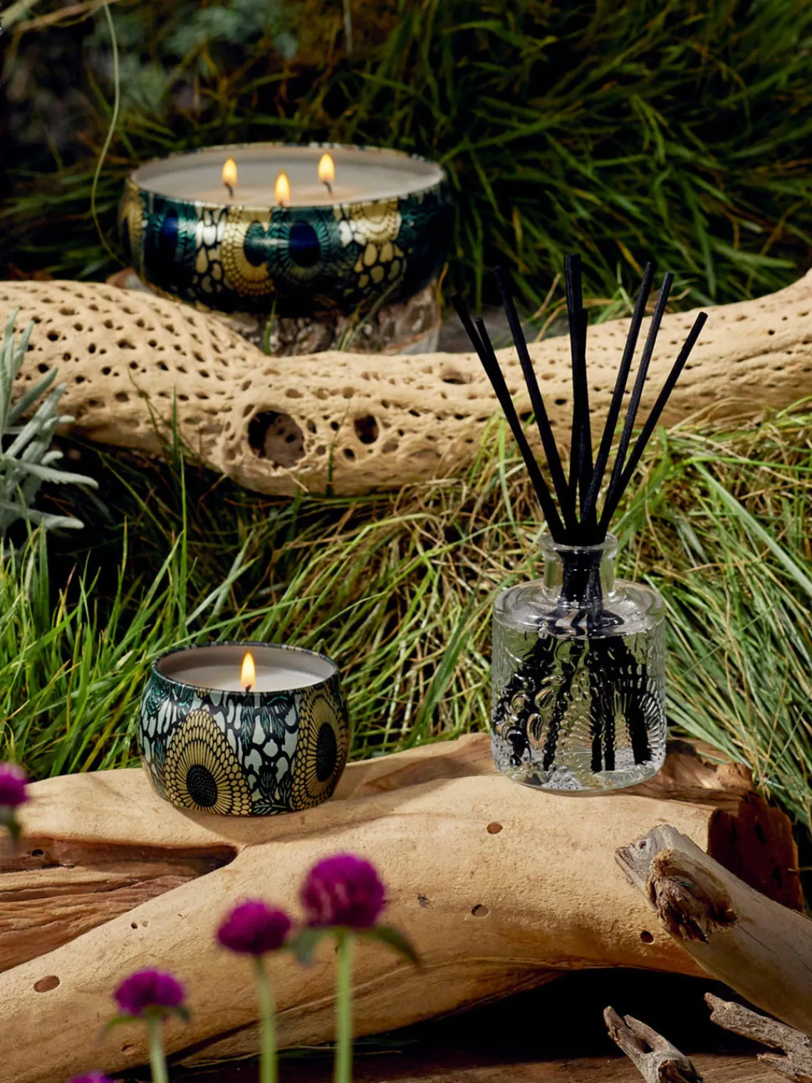 Sale Vela perfumada artesanal Japonica Collection (madera de cacao, verbena y lavanda) Velas Perfumadas|Jarrones