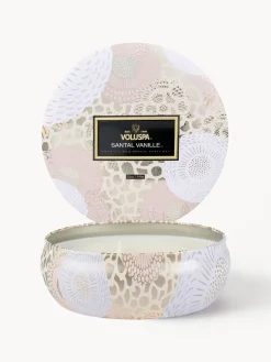 Velas Perfumadas|Jarrones>Voluspa Vela perfumada artesanal de tres mechas Japonica Collection Santal, vainilla Bourbon francesa y oud