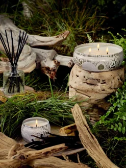 Velas Perfumadas|Jarrones></noscript>Voluspa Vela perfumada artesanal de tres mechas Japonica Collection Santal, vainilla Bourbon francesa y oud