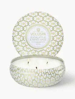 Online Vela perfumada artesanal de tres mechas Maison Blanc (eucalipto, cardamomo, salvia y corteza de hinoki) Velas Perfumadas|Jarrones