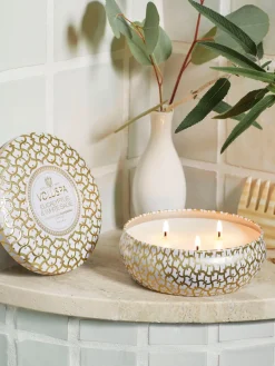 Online Vela perfumada artesanal de tres mechas Maison Blanc (eucalipto, cardamomo, salvia y corteza de hinoki) Velas Perfumadas|Jarrones