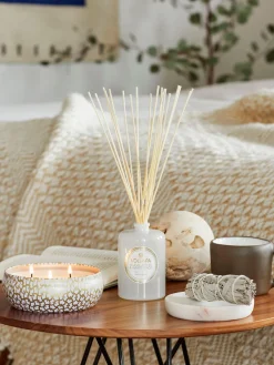 Online Vela perfumada artesanal de tres mechas Maison Blanc (eucalipto, cardamomo, salvia y corteza de hinoki) Velas Perfumadas|Jarrones