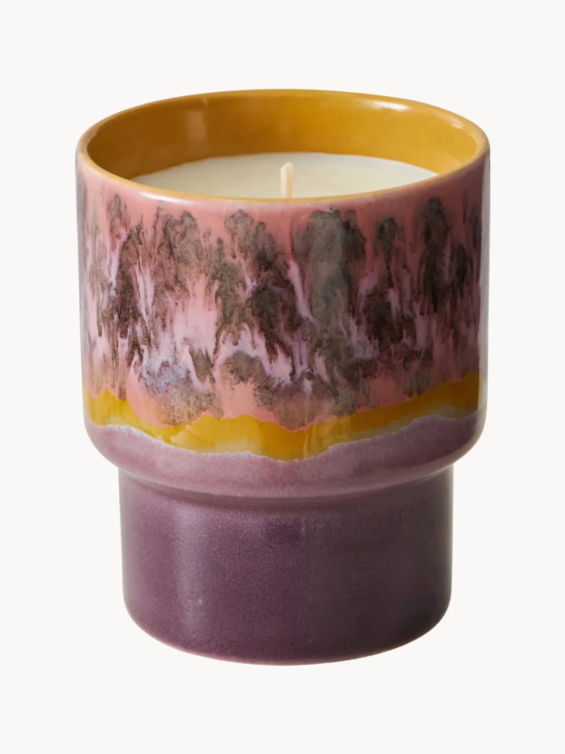 Velas Perfumadas|Jarrones>HKLIVING Vela perfumada artesanal 70's (rosas, sándalo y cedro)