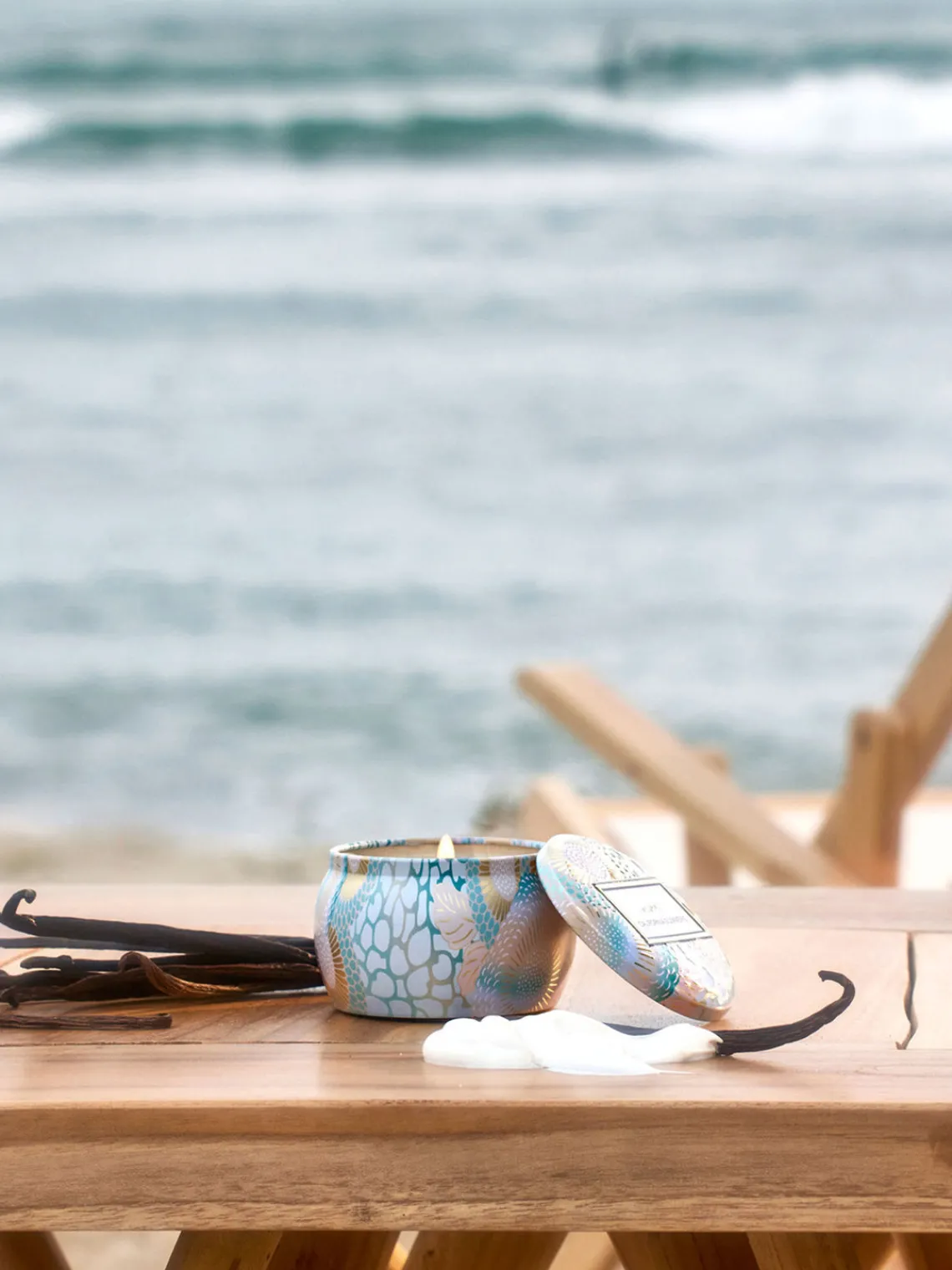 Discount Vela perfumada artesanal California Summers (sal marina, vainilla cálida, madera de teca) Velas Perfumadas|Jarrones