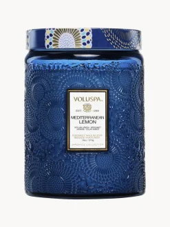 Best Vela perfumada artesanal Mediterranean Lemon (limón, bergamota, jazmín y ámbar solar) Velas Perfumadas|Jarrones