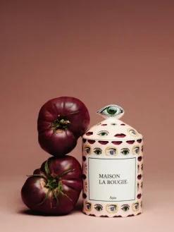 Velas Perfumadas|Jarrones>Maison La Bougie Vela perfumada Ayin (ámbar, tomillo & vainilla) Crema, rojo