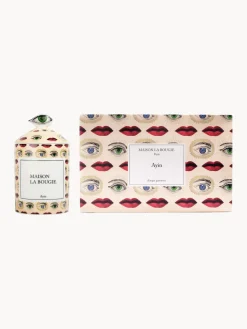 Velas Perfumadas|Jarrones></noscript>Maison La Bougie Vela perfumada Ayin (ámbar, tomillo & vainilla) Crema, rojo