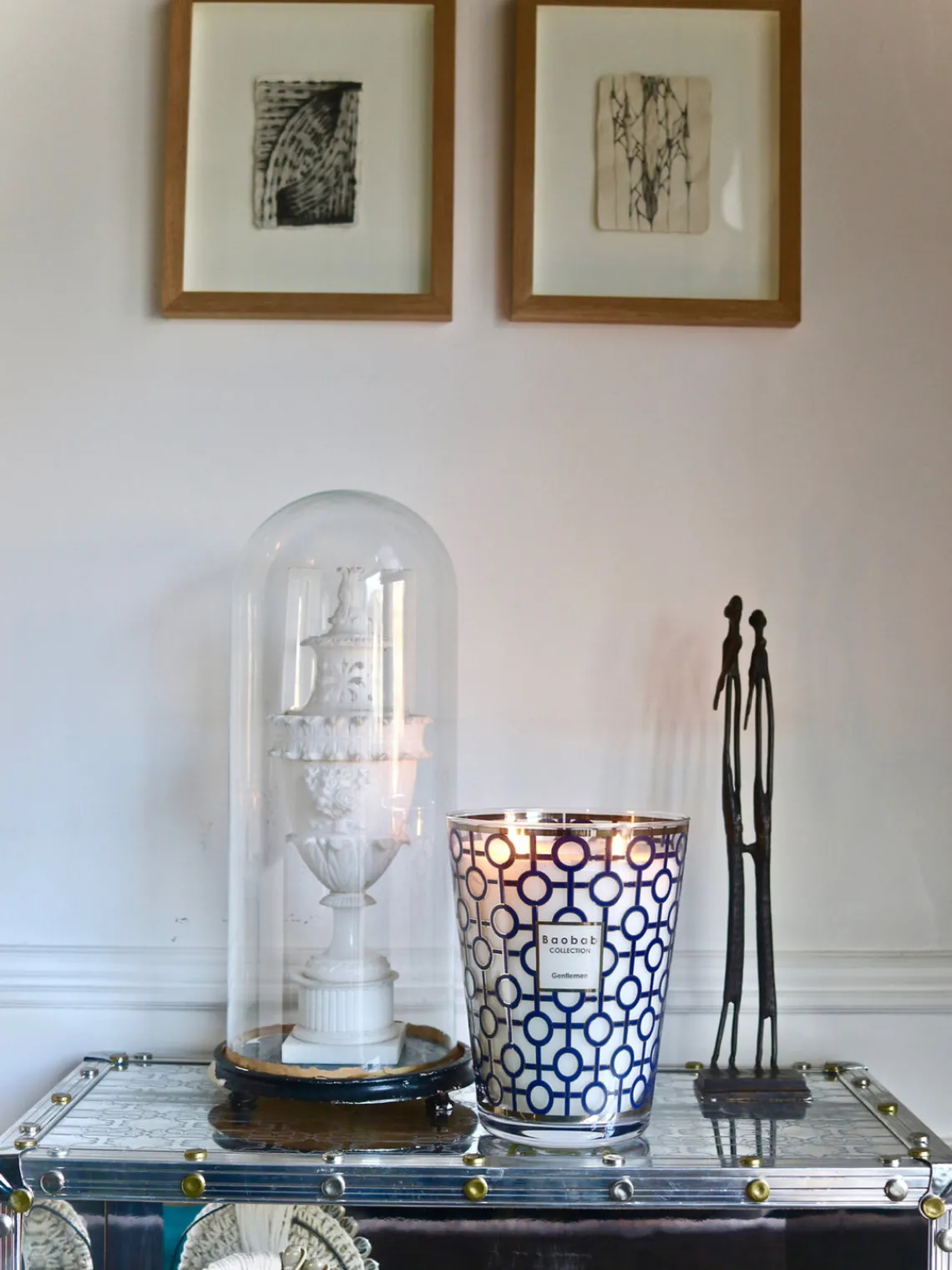 Best Vela perfumada de cinco mechas Gentlemen (ron, azafrán, ládano) Velas Perfumadas|Jarrones