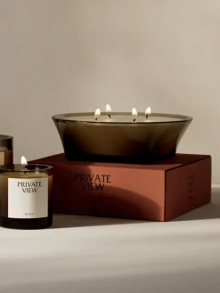 Sale Vela perfumada de cuatro mechas Olfacte Private View (cáscaras de mandarina, vetiver y cuero) Velas Perfumadas|Jarrones
