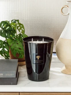 Vela perfumada de cuatro mechas Prestigieuses (cuero, secuoya, ámbar) Velas Perfumadas|Jarrones