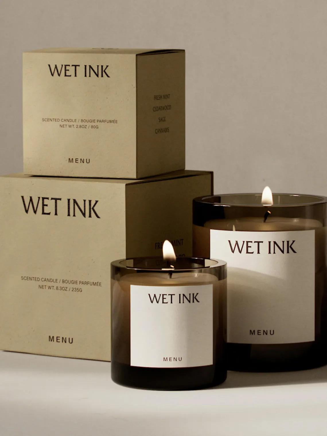 Velas Perfumadas|Velas Y Candelabros>Audo Copenhagen Vela perfumada Olfacte Wet Ink Menta, pomelo y cannabis