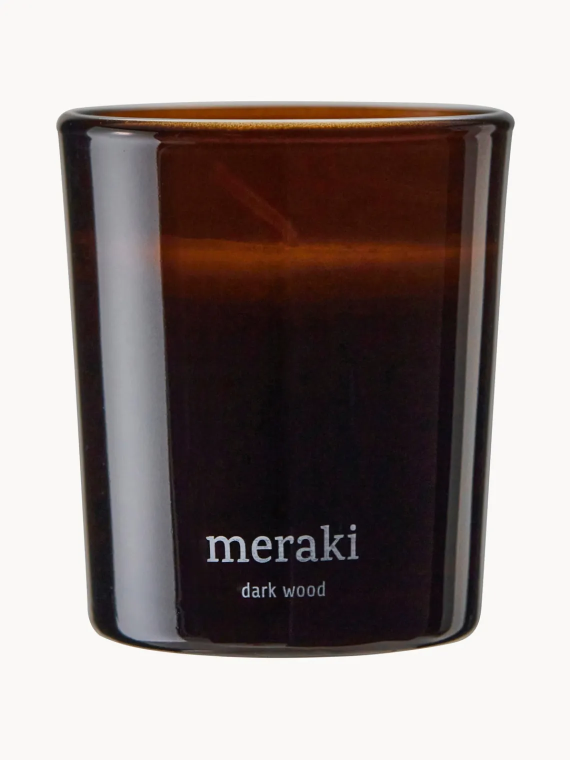 Velas Perfumadas|Jarrones>Meraki Vela perfumada pequeña Dark Wood Nuez moscada, clavo y ámbar