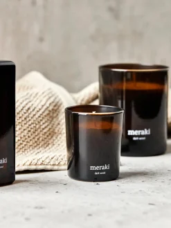 Velas Perfumadas|Jarrones>Meraki Vela perfumada pequeña Dark Wood Nuez moscada, clavo y ámbar