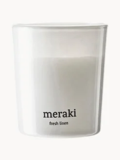 Velas Perfumadas|Jarrones>Meraki Vela perfumada pequeña Fresh Linen Jazmín y rosa