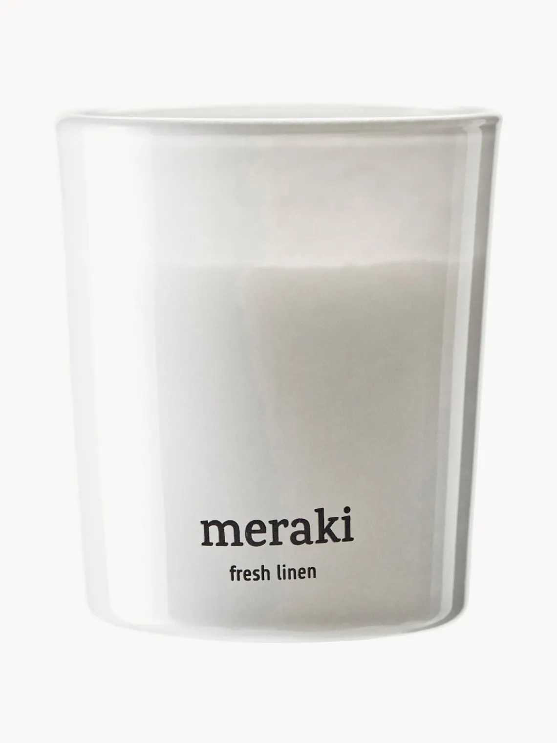 Velas Perfumadas|Jarrones>Meraki Vela perfumada pequeña Fresh Linen Jazmín y rosa
