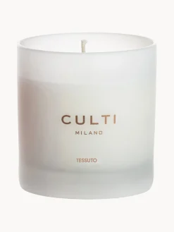 Velas Perfumadas|Jarrones>Culti Milano Vela perfumada Tessuto Hojas de cassis, flores de algodón, jazmín, almizcle blanco