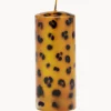 Velas Decorativas|Jarrones>Anna + Nina Vela pilar artesanal Leopard, 15 cm