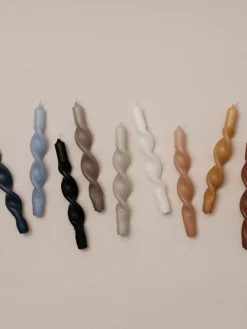 Velas Decorativas|Jarrones>Broste Copenhagen Vela sumergida Twist 45800443 Azul