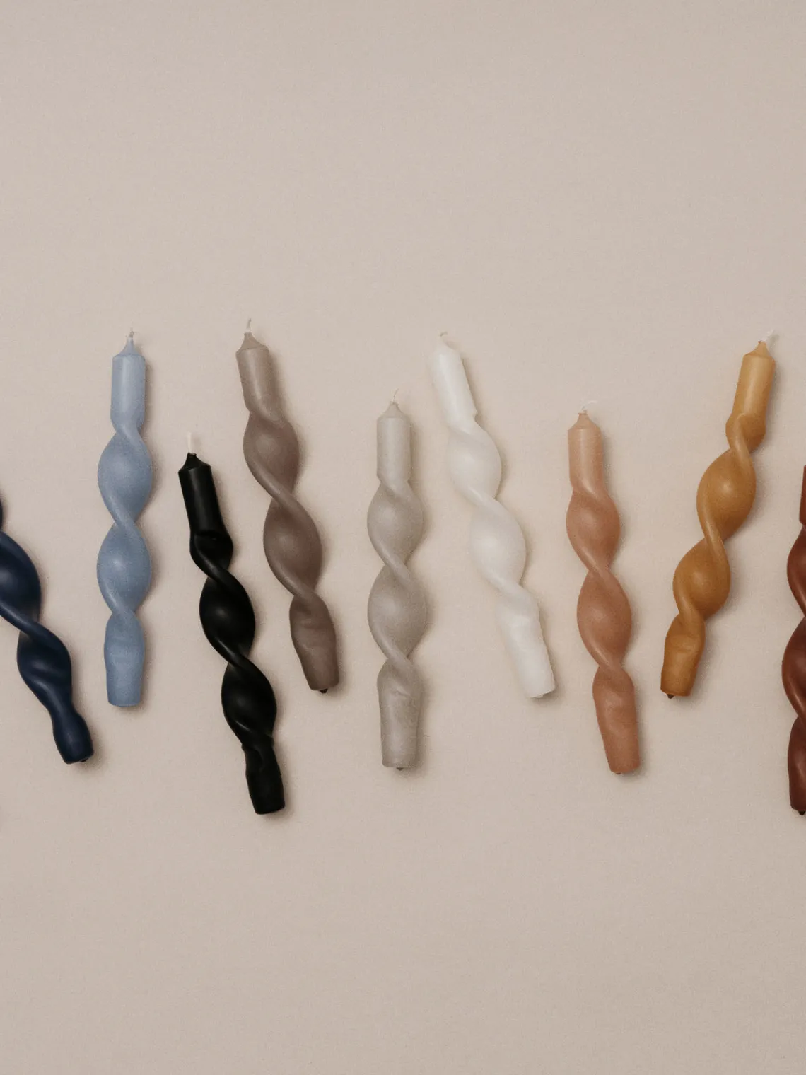 Velas Decorativas|Jarrones>Broste Copenhagen Vela sumergida Twist 45800443 Azul