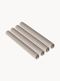 Velas Decorativas|Jarrones> Velas candelabro Classic, 4 uds. Greige