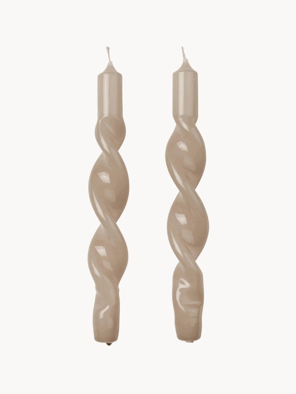 Outlet Velas cónicas artesanales Twist, 2 uds. Velas Decorativas|Jarrones