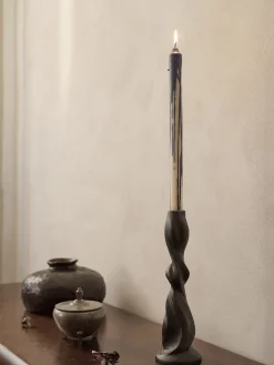 Velas Decorativas|Jarrones>Ferm Living Velas cónicas Dryp, 2 uds. Blanco Off White, azul