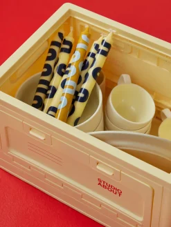 Outlet Velas cónicas Happy, 4 uds. Velas Decorativas|Jarrones