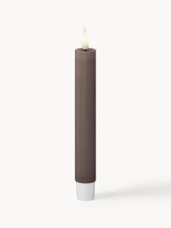 Velas Led|Velas Decorativas>Deluxe Homeart Velas cónicas LED artesanales Real Flame, 15 cm, 2 uds. Gris oscuro
