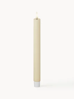 Velas Led|Velas Decorativas>Deluxe Homeart Velas cónicas LED artesanales Real Flame, 24 cm, 2 uds. Blanco crema