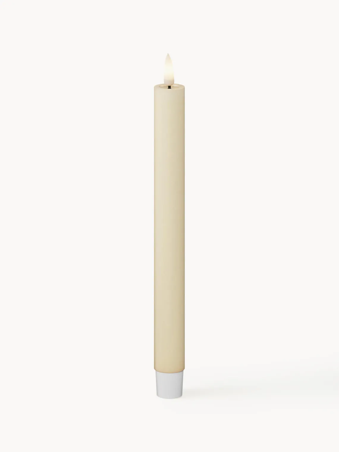 Velas Led|Velas Decorativas>Deluxe Homeart Velas cónicas LED artesanales Real Flame, 24 cm, 2 uds. Blanco crema