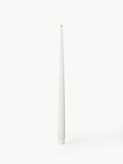 Velas Led|Velas Decorativas>Deluxe Homeart Velas cónicas LED artesanales Real Flame, 38 cm, 2 uds. Blanco