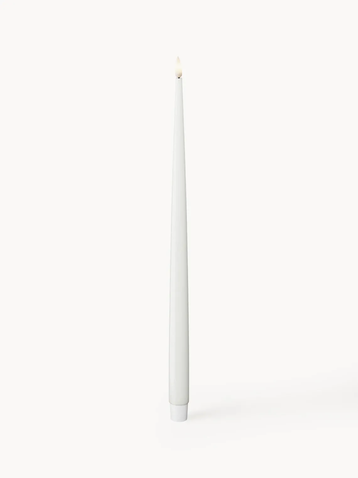 Velas Led|Velas Decorativas>Deluxe Homeart Velas cónicas LED artesanales Real Flame, 38 cm, 2 uds. Blanco