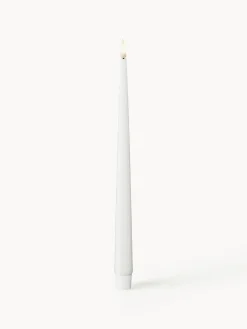 Velas Led|Velas Decorativas>Deluxe Homeart Velas cónicas LED artesanales Real Flame, 28 cm, 2 uds. Blanco